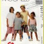 Easy Sew Children's Elastic Shorts Sz L McCall's Sewing Pattern 7017 Pull-on Beginner Basic 1-Hour