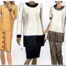 Women's Formal Maternity Wear Outfit Sz 8-12 Uncut Vogue 7982 Mod Office Dress Tunic Skirt or Pants