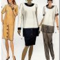 Women's Formal Maternity Wear Outfit Sz 8-12 Uncut Vogue 7982 Mod Office Dress Tunic Skirt or Pants