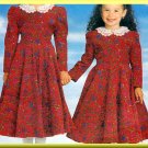 Girls' Fancy Dress Petticoat Sz 2-5 Butterick Sewing Pattern 4752 Pretty Flared Skirt Puff Sleeves