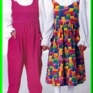 Toddlers' Romper Jumpsuit Jumper Sz 1-3 Butterick Sewing Pattern 4768 Puffy Ruffled Peter Pan Blouse