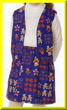 Simple Basic Girls' Vest Skirt Sz 5-6x Butterick Sewing Pattern 5134 Casual Playtime School Clothes