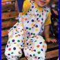 Easy Casual Toddlers' Jumper Outfit Sz 0.5-2 Simplicity Sewing Pattern 9526 Basic Jumpsuit Knit Top