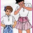 CUT Retro 80s Girl's Jeans Skirt Sz 8-14 Kwik Sew 1792 Cute Vintage Bubblegum Pop Style Funky Denim