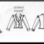Elegant YSL Dress Set Sz 10 Uncut Vogue 1196 Full Skirt Ruffled Blouse Jacket by Yves Saint Laurent