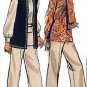 Retro 60s Mod Chic Outfit Sz 12 Vogue Sewing Pattern 7671 Ascot Blouse Pleated Skirt Vest Pants