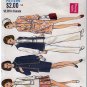 Retro 60s Mod Chic Outfit Sz 12 Vogue Sewing Pattern 7671 Ascot Blouse Pleated Skirt Vest Pants