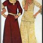 Funky 70s Knit Dress Coordinates Sz L McCall's Sewing Pattern 5702 Top Skirt 1-Piece Stretch Outfit
