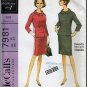 Laird-Knox 60s Misses' Suit Sz 12 McCall's Sewing Pattern 7981 Double Breasted Jacket Skirt Jackie O