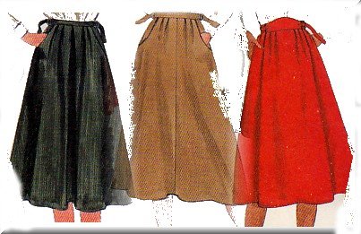 80s Secretary Flared Skirt Sz M McCall's Sewing Pattern 8107 Retro Indie Professional Schoolteacher