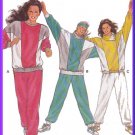 Color Blocked Misses' Knit Sweatsuit Sz 8-40 Burda Sewing Pattern 6409 Jogging Suit 80s Fitness Wear