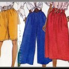 Easy Women's Bottoms Sz XS-M Butterick Sewing Pattern 4137 Simple Culottes Shorts Pants Skirt