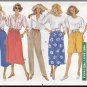 Easy Women's Bottoms Sz XS-M Butterick Sewing Pattern 4137 Simple Culottes Shorts Pants Skirt
