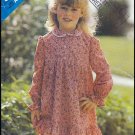 Cute Ruffled Dress Sz 3-6x Butterick Sewing Pattern 5194 Girls' Peter Pan Collar Gathers Frills
