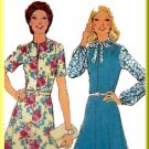 Pretty Retro 70s Secretary Dress Sz 18 Style Sewing Pattern 1163 Chic Panels French Darts Neck Tie