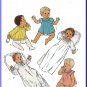 Sweet Angelic Babies' Layette Sz 6M Style Sewing Pattern 1989 Smocked Christening Gown Robe Dress