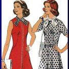 Feminine Chic Ascot Tie Dress Sz 18.5 Style Sewing Pattern 4977 Retro 70s Scarf Neck Secretary Dress