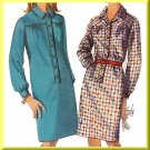Mod Chic Step-in Dress Sz 14 Simplicity Sewing Pattern 6626 Retro Knee Length Straight Shirtdress