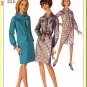 Mod Chic Step-in Dress Sz 14 Simplicity Sewing Pattern 6626 Retro Knee Length Straight Shirtdress