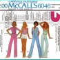 70s Trendy Summer Outfit Sz 8-12 McCall's Sewing Pattern 6046 Shorts Tank Top Miami Beach