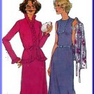 Elegant Hostess Gown Ruffled Jacket Sz 14 Simplicity Sewing Pattern 8260 Frilly Topper Evening Dress