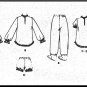 Girl's Old-Fashioned Pajamas Nightgown Sz XS McCall's Sewing Pattern 7749 Raggedy Ann Nightie