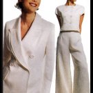Chic Professional Pants Suit Sz 8 McCall's Sewing Pattern 8256 Misses' Double Breasted Blazer Top