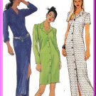 Classic Semi-Fitted Shirtdress Sz 4-8 McCall's Sewing Pattern 8724 Chic Trendy Casual Button Front