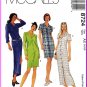 Classic Semi-Fitted Shirtdress Sz 4-8 McCall's Sewing Pattern 8724 Chic Trendy Casual Button Front