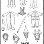 Baby's Festive Christmas Halloween Costumes Sz 1 McCall's Sewing Pattern 8999 Santa Reindeer Snowman
