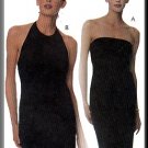 Sexy Stretch Halter Dress Sz 10-14 McCall's Sewing Pattern 9295 Strapless Long Easy Knit Gown