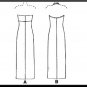 Sexy Stretch Halter Dress Sz 10-14 McCall's Sewing Pattern 9295 Strapless Long Easy Knit Gown