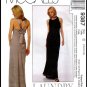 Bias Cut Bow Back Gown Sz 10-14 McCall's Sewing Pattern 9387 Elegant Stylish Simple Evening Dress