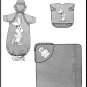 Babies' Accessories Bunting Towel Bib Butterick Sewing Pattern 4494 Cute Bunny Bear Appliques