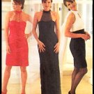 Keyhole Evening Gown Sz 10-14 Simplicity Sewing Pattern 7104 Empire Bodice Scarf 90s Cocktail Dress