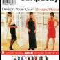 Keyhole Evening Gown Sz 10-14 Simplicity Sewing Pattern 7104 Empire Bodice Scarf 90s Cocktail Dress
