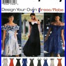 90s Bridesmaid Prom Party Gowns Sz 10-14 Simplicity Sewing Pattern 9495 Off Shoulder Ruffles Dress