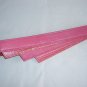 Vintage 80s Pink Leather Belt Cummerbund Ginnie Johansen Asymmetrical Snakeskin Jem Belt Retro Glam