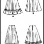 Retro Feminine Flared Skirts Sz 12 McCall's Sewing Pattern 5470 Full Circular Ruffles 70s Knit Tops