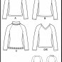 New Look Sewing Pattern 6143 Sz XS-XL Easy 2 Hour Stretch Knit Pullover Raglan Sweater Tops V-Neck