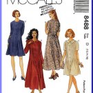 McCall's Sewing Pattern 8488 Sz 12-16 Misses' Dress with Tucks Peter Pan Collar Long or Short Sleeve