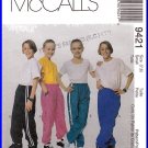 McCall's Sewing Pattern 9421 Sz 7-8 Children's Nylon Track Pants Snap Off Sports Trousers Gym Pants