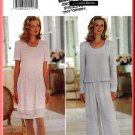 Butterick Sewing Pattern 3897 Sz 12-14  Misses' Pin Tuck Pleats Dress Top Wide Legged Pull-on Pants