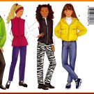 Butterick Sewing Pattern 6789 Sz 12-16 Girls' Sporty Jackets Bomber Anorak Parka Vest Pants Headband