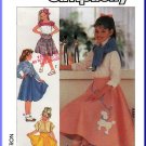 Simplicity Sewing Pattern 7878 Sz 10-14  Girls' Vintage Skirts Poodle Circle Skirt Yoke Kick Pleats