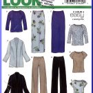New Look Sewing Pattern 6147 Sz 10-22 Misses' Easy Raglan Tops Cardigan Jacket Long Skirt Pants