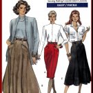 Vogue Sewing Pattern 7566 Sz 12-16 Misses' Vintage 80s Skirts Fitted Tapered Flared Styles Welts