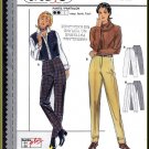 Burda Sewing Pattern 3130 Sz 10-28 Misses' Classic Tapered Trousers Dress Pants Fly Front Waistband