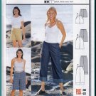 Burda Sewing Pattern 8914 Sz 10-22 Misses' Wide Leg Cropped Pants Knee Length Bermuda Short Shorts