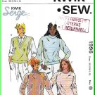 Kwik Sew Sewing Pattern 1996 Sz XS-XL Misses' Sweaters Vests Knit Pullover Tops Turtleneck V-Neck